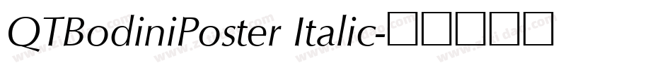 QTBodiniPoster Italic字体转换